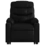 Sillón reclinable elevable cuero artificial negro de , Sillones - Ref: Foro24-3206599, Precio: 320,27 €, Descuento: %