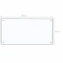 Protector contra salpicaduras cocina vidrio templado 80x40 cm by vidaXL, Kitchen tools and utensils - Ref: Foro24-249469, Pri...
