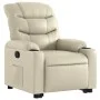 Cream-colored artificial leather reclining and lift chair by , Armchairs - Ref: Foro24-3206600, Price: 310,86 €, Discount: %