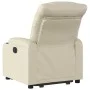 Cream-colored artificial leather reclining and lift chair by , Armchairs - Ref: Foro24-3206600, Price: 310,86 €, Discount: %
