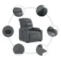 Reclining and lift chair in gray faux leather by , Armchairs - Ref: Foro24-3206602, Price: 294,67 €, Discount: %