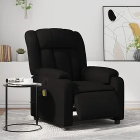 Sillón de masaje reclinable eléctrico cuero sintético negro de , Sillones - Ref: Foro24-3205257, Precio: 275,92 €, Descuento: %