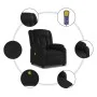 Reclining electric massage armchair in black synthetic leather by , Armchairs - Ref: Foro24-3205257, Price: 275,92 €, Discoun...