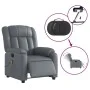 Sillón de masaje reclinable eléctrico cuero sintético gris de , Sillones - Ref: Foro24-3205260, Precio: 266,08 €, Descuento: %