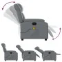 Sillón de masaje reclinable eléctrico cuero sintético gris de , Sillones - Ref: Foro24-3205260, Precio: 266,08 €, Descuento: %