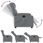 Sillón de masaje reclinable eléctrico cuero sintético gris de , Sillones - Ref: Foro24-3205260, Precio: 271,52 €, Descuento: %