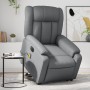 Sillón de masaje elevable eléctrico cuero sintético gris de , Sillones - Ref: Foro24-3205288, Precio: 337,21 €