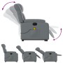 Sillón de masaje elevable eléctrico cuero sintético gris de , Sillones - Ref: Foro24-3205288, Precio: 337,21 €