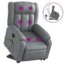Gray artificial leather foot massage recliner. by , Armchairs - Ref: Foro24-3205274, Price: 307,88 €, Discount: %