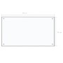 Tempered glass kitchen splash guard 90x50 cm by vidaXL, Kitchen tools and utensils - Ref: Foro24-249473, Price: 41,82 €, Disc...