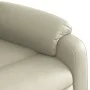 Cream-colored artificial leather reclining massage chair with footrest. by , Armchairs - Ref: Foro24-3205158, Price: 365,70 €...