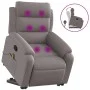 Sillón reclinable de masaje elevable tela gris taupé de , Sillones - Ref: Foro24-3205000, Precio: 345,02 €, Descuento: %