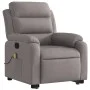 Sillón reclinable de masaje elevable tela gris taupé de , Sillones - Ref: Foro24-3205000, Precio: 345,02 €, Descuento: %