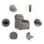 Sillón reclinable de masaje elevable tela gris taupé de , Sillones - Ref: Foro24-3205000, Precio: 345,02 €, Descuento: %