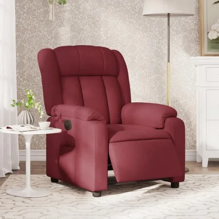 Red Fabric Electric Recliner by , Armchairs - Ref: Foro24-3205295, Price: 273,39 €, Discount: %
