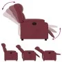 Red Fabric Electric Recliner by , Armchairs - Ref: Foro24-3205295, Price: 273,39 €, Discount: %
