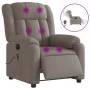 Elektrischer Massage-Liegestuhl taupegrauer Stoff von , Sessel - Ref: Foro24-3205312, Preis: 295,71 €, Rabatt: %