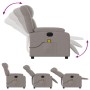 Elektrischer Massage-Liegestuhl taupegrauer Stoff von , Sessel - Ref: Foro24-3205312, Preis: 294,53 €, Rabatt: %
