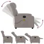 Elektrischer Massage-Liegestuhl taupegrauer Stoff von , Sessel - Ref: Foro24-3205312, Preis: 295,71 €, Rabatt: %