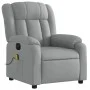 Sillón reclinable de masaje eléctrico tela gris claro de , Sillones - Ref: Foro24-3205304, Precio: 270,06 €, Descuento: %