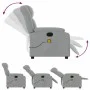 Sillón reclinable de masaje eléctrico tela gris claro de , Sillones - Ref: Foro24-3205304, Precio: 270,06 €, Descuento: %