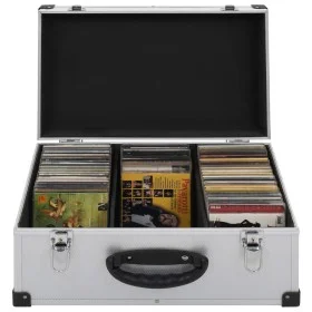 Briefcase for 60 CDs, silver aluminum and ABS by vidaXL, CD/DVD organizers and boxes - Ref: Foro24-91856, Price: 52,53 €, Dis...