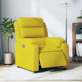 Yellow Velvet Power Recliner by , Armchairs - Ref: Foro24-3205077, Price: 271,19 €, Discount: %