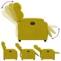 Gelber Samt-Power-Liegestuhl von , Sessel - Ref: Foro24-3205077, Preis: 271,19 €, Rabatt: %