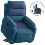 Sillón reclinable de masaje elevable terciopelo azul de , Sillones - Ref: Foro24-3205113, Precio: 333,17 €, Descuento: %
