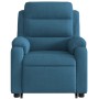 Blue Velvet Liftable Massage Recliner by , Armchairs - Ref: Foro24-3205113, Price: 319,69 €, Discount: %