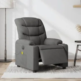 Sillón reclinable de masaje eléctrico tela gris oscuro de , Sillones - Ref: Foro24-3206637, Precio: 333,10 €, Descuento: %