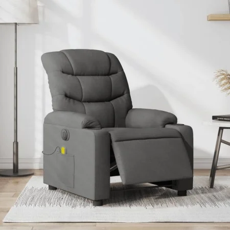 Sillón reclinable de masaje eléctrico tela gris oscuro de , Sillones - Ref: Foro24-3206637, Precio: 333,10 €, Descuento: %
