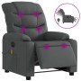 Sillón reclinable de masaje eléctrico tela gris oscuro de , Sillones - Ref: Foro24-3206637, Precio: 327,64 €, Descuento: %