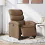 Sillón reclinable eléctrico de tela marrón de , Sillones - Ref: Foro24-3203958, Precio: 240,54 €, Descuento: %