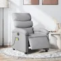 Sillón reclinable de masaje eléctrico tela gris claro de , Sillones - Ref: Foro24-3203966, Precio: 255,77 €, Descuento: %