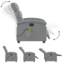 Sillón reclinable de masaje eléctrico tela gris claro de , Sillones - Ref: Foro24-3203966, Precio: 255,77 €, Descuento: %