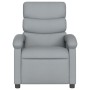 Sillón reclinable de masaje eléctrico tela gris claro
