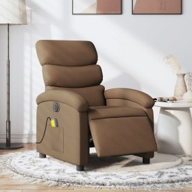 Elektrischer Massage-Liegestuhl aus braunem Stoff von , Sessel - Ref: Foro24-3203970, Preis: 251,76 €, Rabatt: %