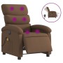 Elektrischer Massage-Liegestuhl aus braunem Stoff von , Sessel - Ref: Foro24-3203970, Preis: 251,76 €, Rabatt: %