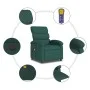 Dark green electric massage recliner chair by , Armchairs - Ref: Foro24-3203972, Price: 274,51 €, Discount: %