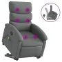 Silla de masaje reclinable de pie de tela gris oscuro de , Sillones - Ref: Foro24-3203991, Precio: 291,72 €, Descuento: %