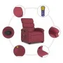 Sillón reclinable de masaje elevable tela rojo tinto de , Sillones - Ref: Foro24-3203993, Precio: 287,47 €, Descuento: %
