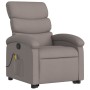 Sillón reclinable de masaje elevable tela gris taupé by , Armchairs - Ref: Foro24-3203998, Price: 276,45 €, Discount: %