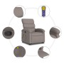 Sillón reclinable de masaje elevable tela gris taupé by , Armchairs - Ref: Foro24-3203998, Price: 276,45 €, Discount: %