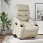 Sillón reclinable elevable eléctrico de cuero sintético crema de , Sillones - Ref: Foro24-3206614, Precio: 357,47 €, Descuent...