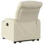 Cream synthetic leather electric reclining lift chair by , Armchairs - Ref: Foro24-3206614, Price: 357,59 €, Discount: %