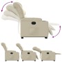 Cream synthetic leather electric reclining lift chair by , Armchairs - Ref: Foro24-3206614, Price: 326,69 €, Discount: %