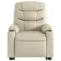Cream synthetic leather electric reclining lift chair by , Armchairs - Ref: Foro24-3206614, Price: 357,59 €, Discount: %