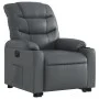 Sillón reclinable elevable eléctrico de cuero sintético gris de , Sillones - Ref: Foro24-3206616, Precio: 344,68 €, Descuento: %