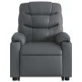 Sillón reclinable elevable eléctrico de cuero sintético gris de , Sillones - Ref: Foro24-3206616, Precio: 344,68 €, Descuento: %